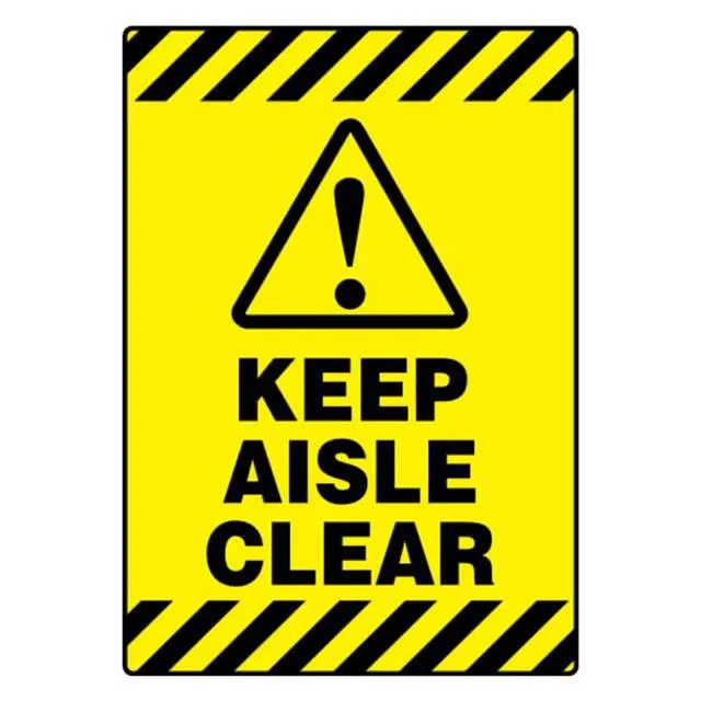 PFM0069 (SIGN 20X14" BLACK/YELLOW")