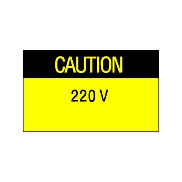 PLD-37 (LABEL ELECTRL WARN 1.5X1" 200PC")
