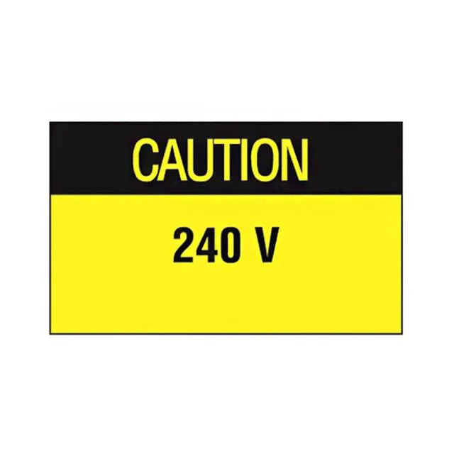 PLD-38 (LABEL ELECTRL WARN 1.5X1" 200PC")