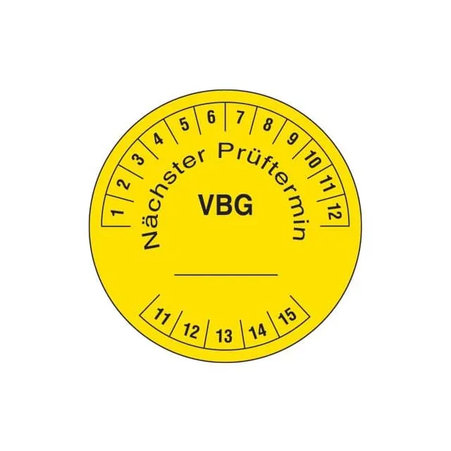 PLD-VBG (LABEL ID RATINGS 0.88DIA BK/YLL")