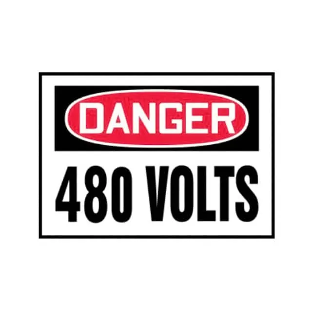 PLVS0305D3175 (LABEL ELECTL WRN 5X3.5" RD/BK/W")