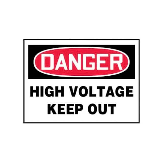 PLVS0305D7154 (LABEL ELECTL WRN 5X3.5" RD/BK/W")