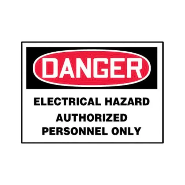 PLVS0507D7150 (SIGN ELECTRL WARN 7X5" RED/BK/W")