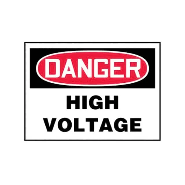 PLVS0507D7151 (SIGN ELECTRL WARN 7X5" RED/BK/W")