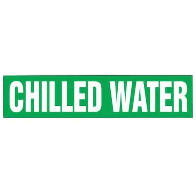 PPMA1099A (SS PIPE MRKR, CHILLED WATER, GN,)
