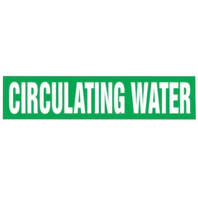 PPMA1109A (SS PIPE MRKR, CIRCULATING WATER,)