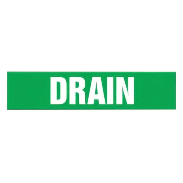 PPMA1195B (LABEL 8X1.5" WHITE/GREEN")