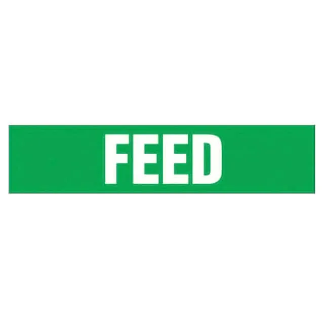 PPMA1213B (LABEL 8X1.5" WHITE/GREEN")