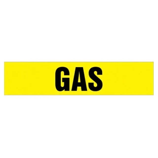 PPMA1245A (LABEL 8X1" BLACK/YELLOW")