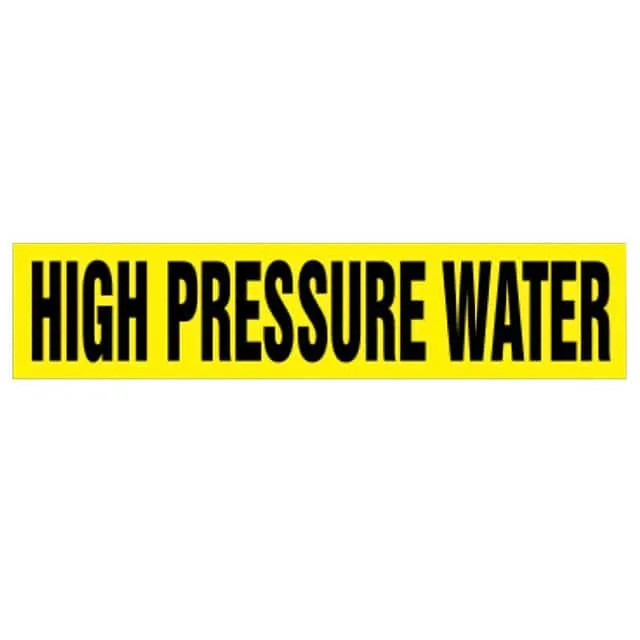 PPMA1315D (LABEL 12X2.5" BLACK/YELLOW")