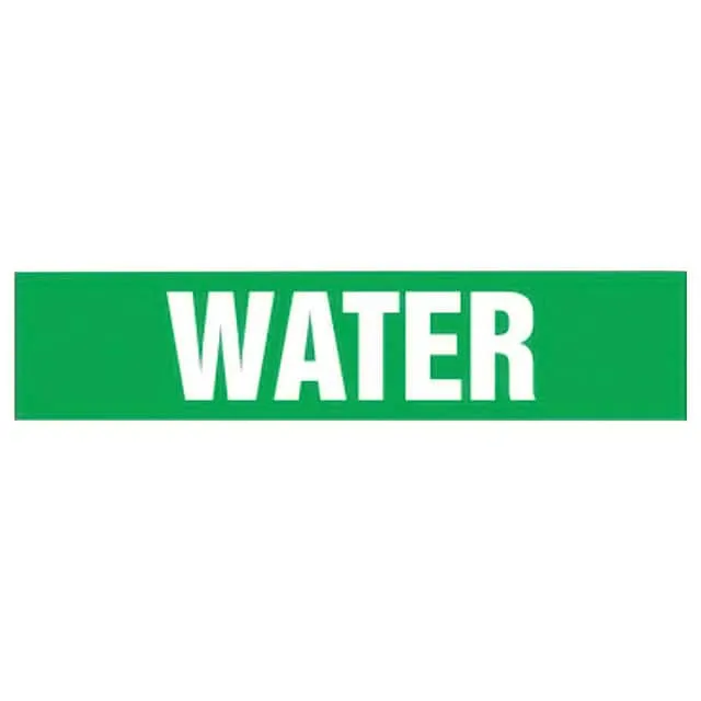 PPMA1635H (SS PIPE MRKR, WATER, GN, H,EA)