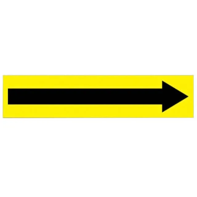 PPMA1649A (LABEL 8X1" BLACK/YELLOW")
