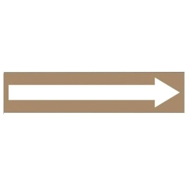 PPMA1651A (SS PIPE MRKR,LONG ARROW, BN, A,E)