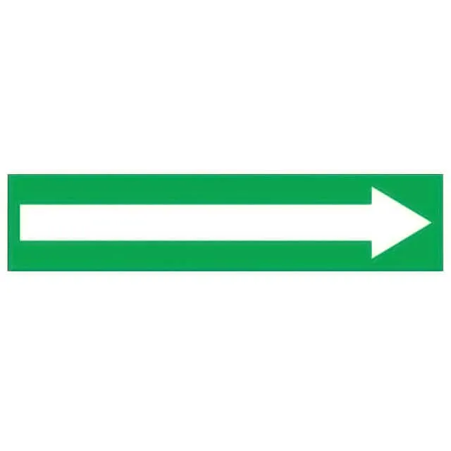 PPMA1653D (LABEL 12X2.5" WHITE/GREEN")