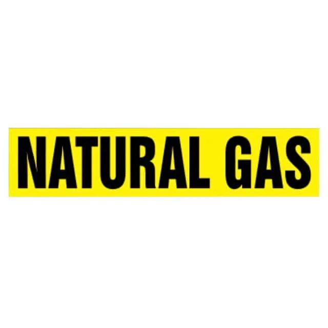PPMR0015B (PIPE MRKR NATURAL GAS,8X30FT,RL")
