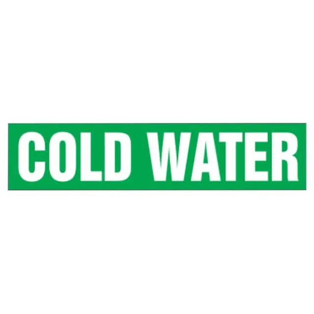 PPMS1117E (ST PIPE MRKR, COLD WATER, GN, E,)