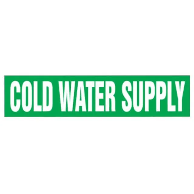 PPMS1123C (ST PIPE MRKR, COLD WATER SUPPLY,)