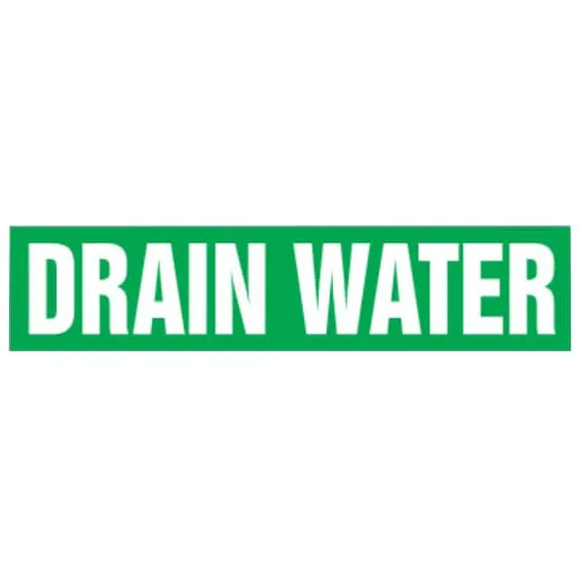 PPMS1197F (ST PIPE MRKR, DRAIN WATER, GN, F)