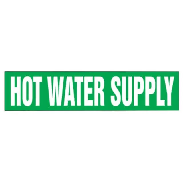 PPMS1333E (ST PIPE MRKR, HOT WATER SUPPLY,)
