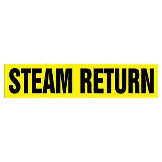 PPMS1569F (ST PIPE MRKR, STEAM RETURN, YL,)