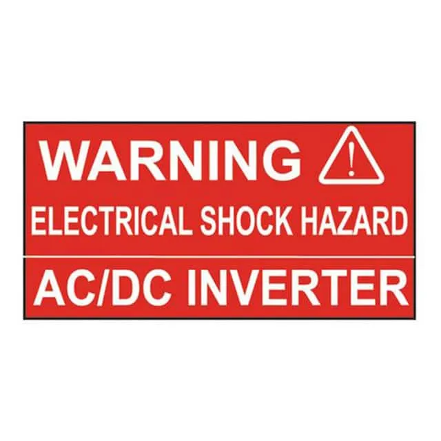 PPS0103WSL1-ADI (LABEL ELECTRL WARN 3X1" WHT/RED")