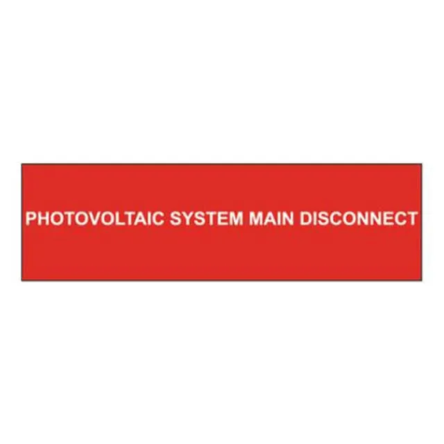 PPS0206BSR1-MD (LABEL ID RATINGS 6X1.75" WHT/RD")