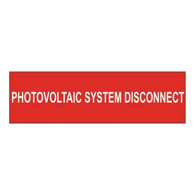 PPS0206BSR1-SD (LABEL ID RATINGS 6X1.75" WHT/RD")