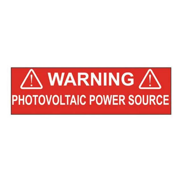 PPS0206WSR1-PS (LABEL ELECTRL WARN 6X1.75" W/RD")