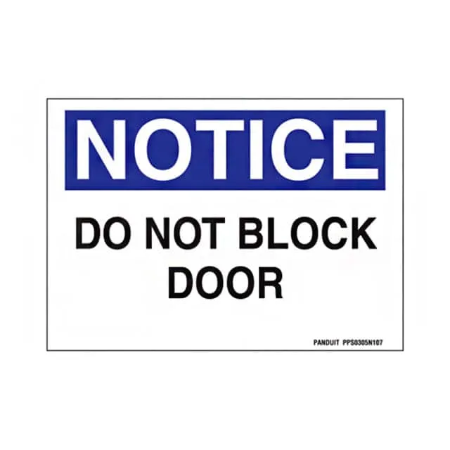 PPS0305N107 (SIGN ID RATING 5X3.5" BK/BLU/WT")