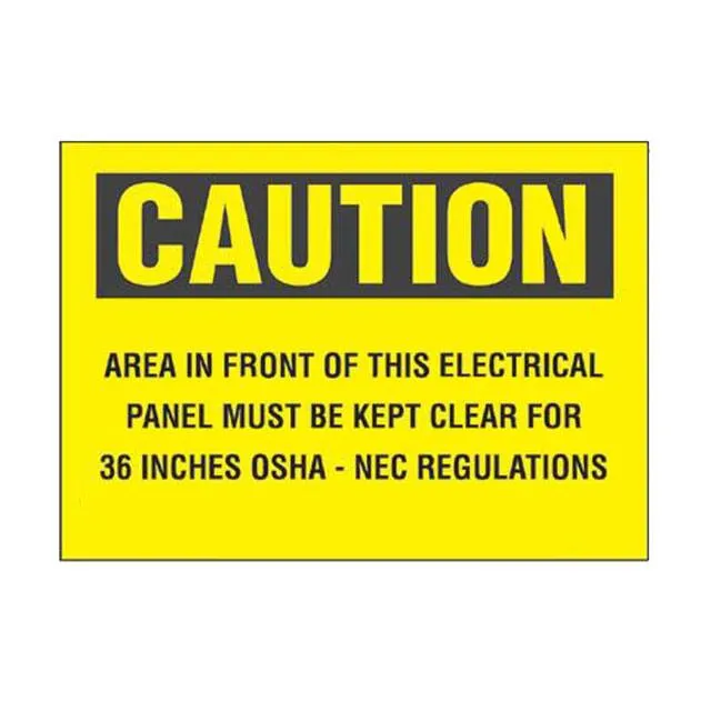 PPS0710C141 (SIGN ELECTRL WARN 10X7" BLK/YLL")