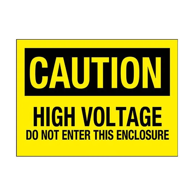 PPS0710C143 (SIGN ELECTRL WARN 10X7" BLK/YLL")