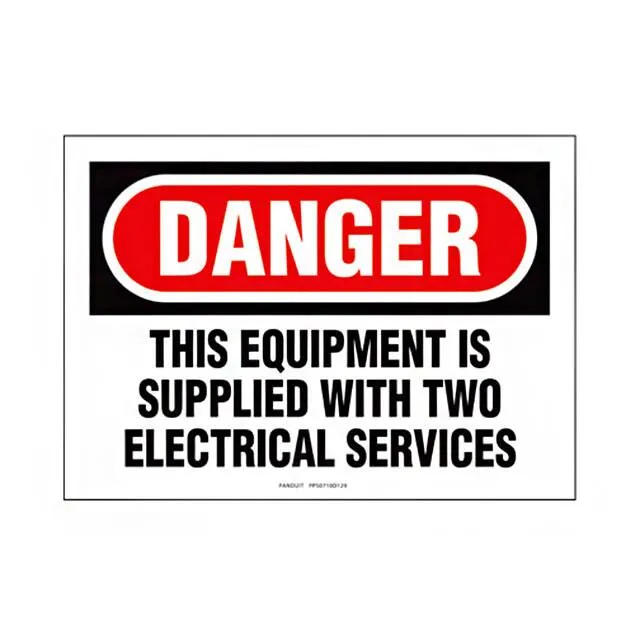 PPS0710D129 (SIGN ELECTRL WARN 10X7" BLK/RED")