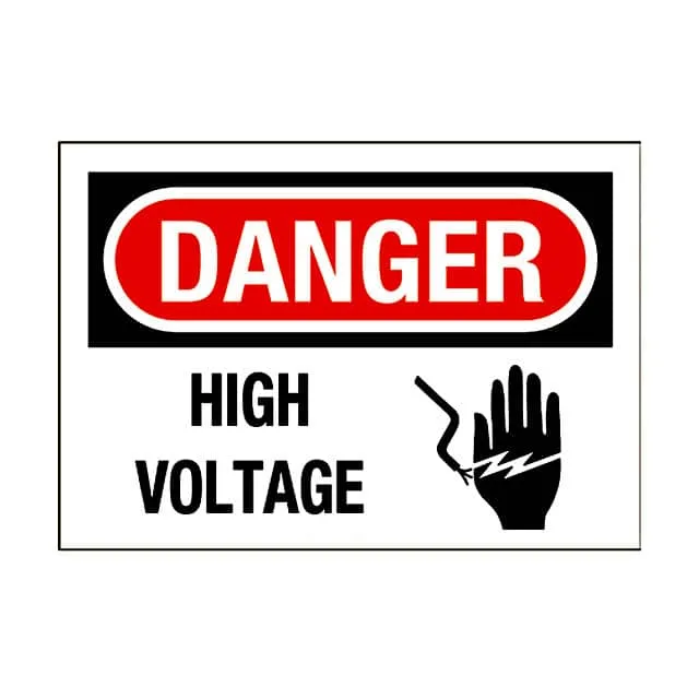 PPS0710D76 (SIGN ELECTRL WARN 10X7" BLK/RED")
