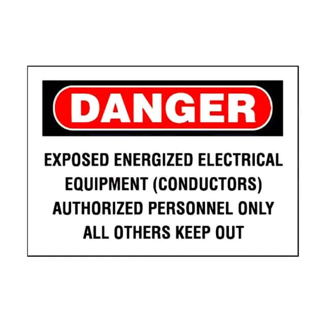 PPS0710D77 (SIGN ELECTRL WARN 10X7" BLK/RED")