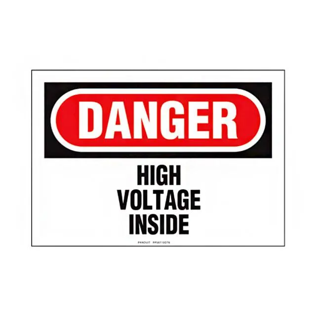 PPS0710D78 (SIGN ELECTRL WARN 10X7" BLK/RED")