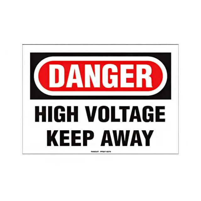 PPS0710D79 (SIGN ELECTRL WARN 10X7" BLK/RED")