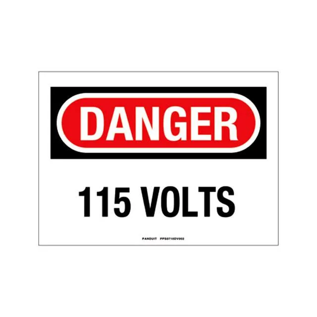 PPS0710DV002 (SIGN ELECTRL WARN 10X7" BLK/RED")