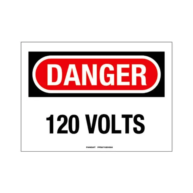 PPS0710DV004 (SIGN ELECTRL WARN 10X7" BLK/RED")