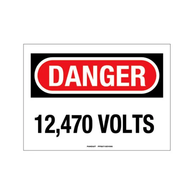 PPS0710DV005 (SIGN ELECTRL WARN 10X7" BLK/RED")