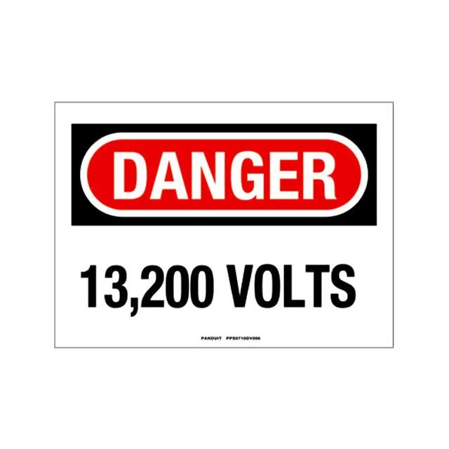PPS0710DV006 (SIGN ELECTRL WARN 10X7" BLK/RED")