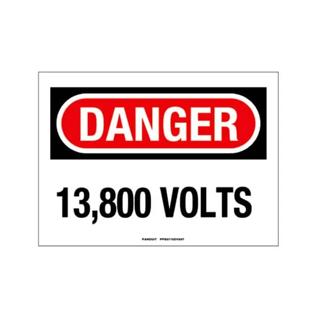 PPS0710DV007 (SIGN ELECTRL WARN 10X7" BLK/RED")