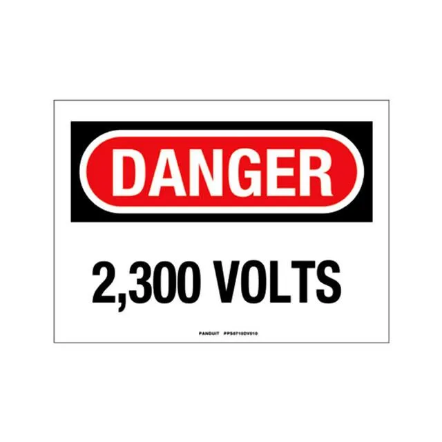 PPS0710DV010 (SIGN ELECTRL WARN 10X7" BLK/RED")