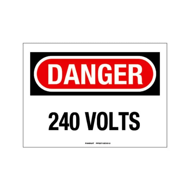 PPS0710DV012 (SIGN ELECTRL WARN 10X7" BLK/RED")
