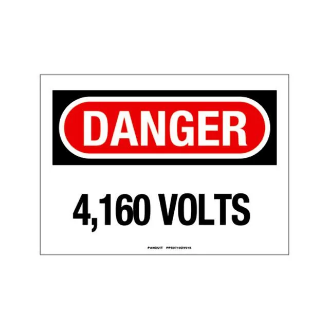 PPS0710DV015 (SIGN ELECTRL WARN 10X7" BLK/RED")