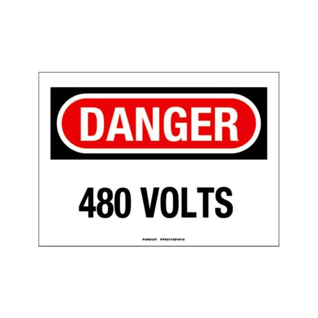 PPS0710DV018 (SIGN ELECTRL WARN 10X7" BLK/RED")
