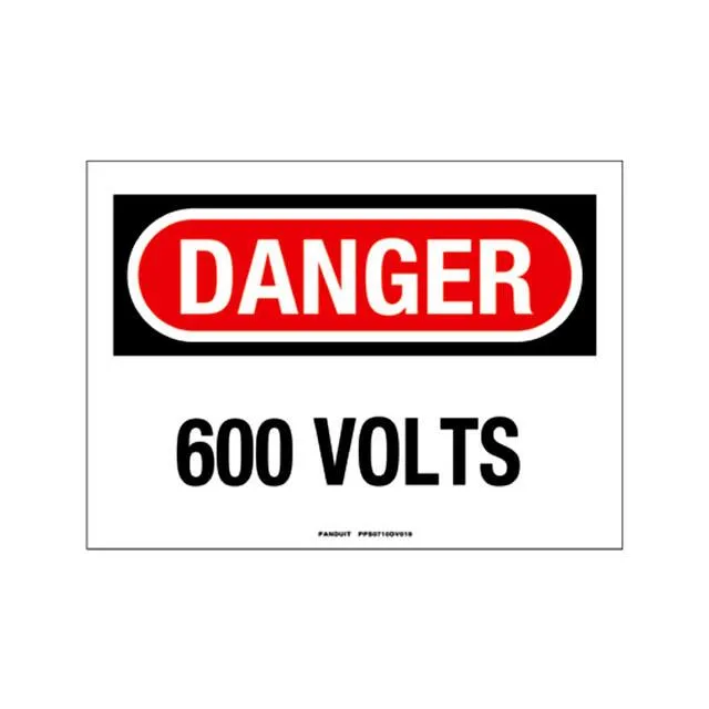 PPS0710DV019 (SIGN ELECTRL WARN 10X7" BLK/RED")