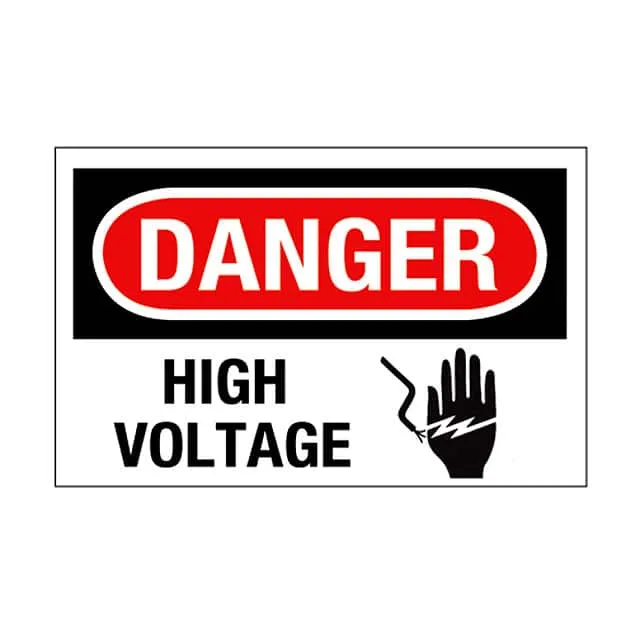 PPS1014D76 (SIGN ELECTRL WARN 14X10" BLK/RD")