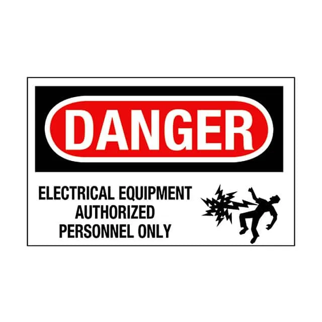 PPS1014D80 (SIGN ELECTRL WARN 14X10" BLK/RD")