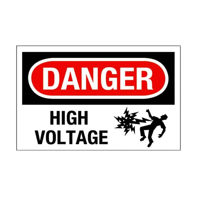 PPS1014D81 (SIGN ELECTRL WARN 14X10" BLK/RD")