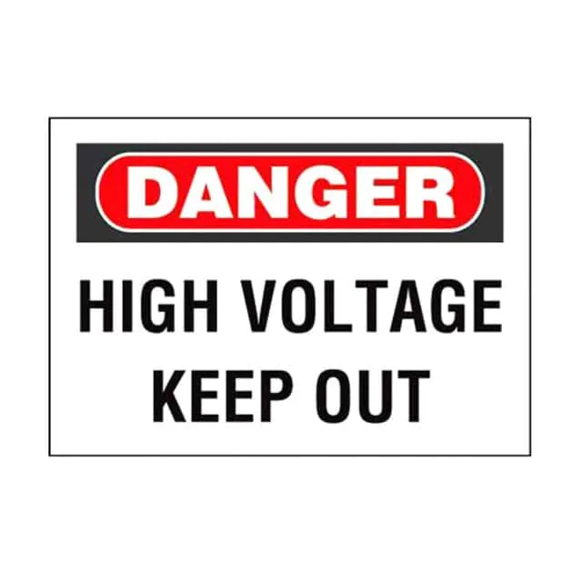 PPS0710D73 (SIGN ELECTRL WARN 10X7" BLK/RED")